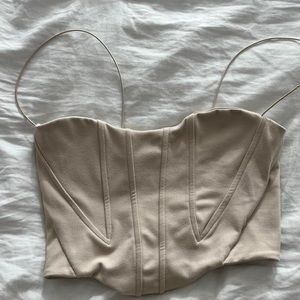 JOAH BROWN CORSET TOP 🤍